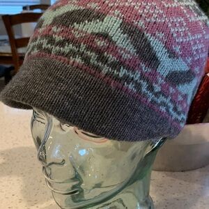 Gray and Pink Knit Cap Pistil small